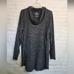 Torrid/  Charcoal Cowl Neck Tunic Sweater